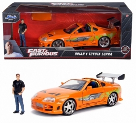 253205001 1995 Toyota Supra Fast and Furious, orange & Brian figure 1:24